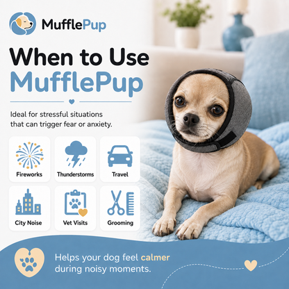 Muffle Pup™Noise Reducing Ear Protection for Dogs