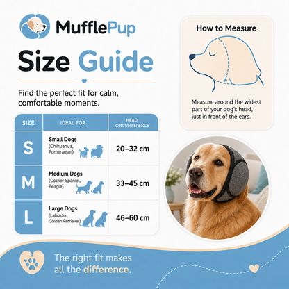 Muffle Pup™Noise Reducing Ear Protection for Dogs